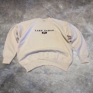 VTG 90s Lake Tahoe Nature Embroidered Crewneck – Basics – Size Large